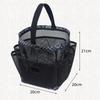 Mesh Bath Shower Caddy Basket with Handle Durable Portable Foldable Bag for Swimming Bathroom