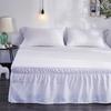 American Style Lace Bed Skirt Single Without Bed Surface King Twin Size Solid Color Elastic Band Bed Skirt  40cm Height Skirts
