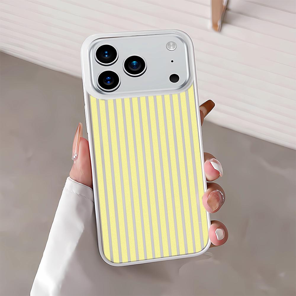 Fresh Light Colored Stripes Phone Case For Iphone 17 Air 16 15 14 11 13 12 Pro Max Anti-Fingerprint Protective Minimalist Cover