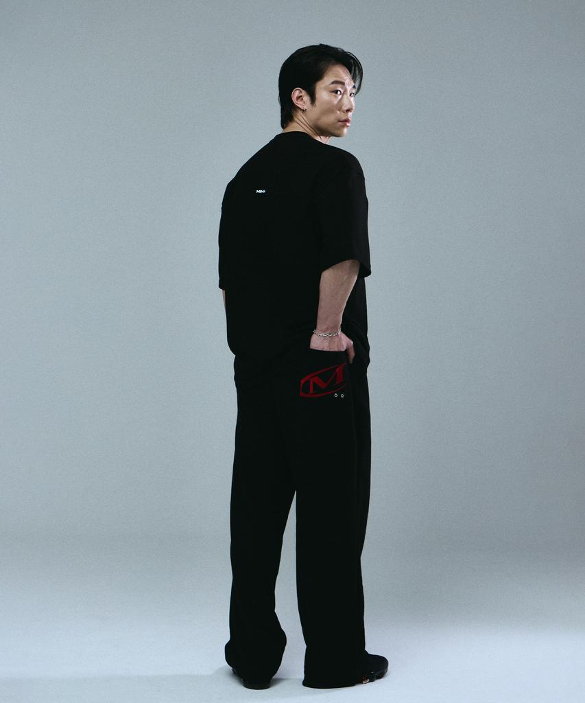 Mihag Pocket Logo Wide Pants (Black)