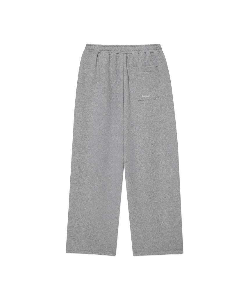 COVERNAT C Logo Wide Sweatpants Melange Gray