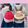 Preschool Cotton Children Backpack Cartoon Fruit Hat Durable Stitching School