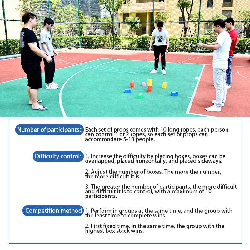Outdoors Children Team Game Props Toy Children Collaborate To Build Towers Kindergarten Sensory Equipment Team Building Sports