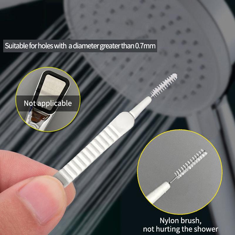 1/10/20pcs Household Shower Cleaning Brush Bathroom Shower Head Cleaner Showerhead Nozzle Hole Gap Blockage Cleaning Tool