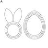 Yousheng 6 Pcs DIY Wreath Frame Metal Wreath Form Easter Rabbit Egg Bee Honeycomb Wire Frame for Wreath Crafting Holiday Hanging Decor