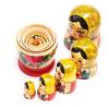 Matryoshka from Set of Traditional Yellow Semyonov, 6, Pattern, [Russian Goods]