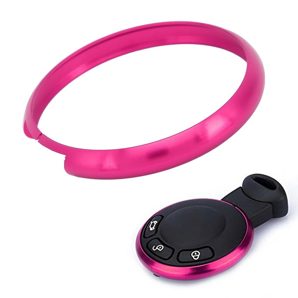 Ring, Schlüsselanhänger Schlüsselring Praktisch für MINI R55 R56 R57 R58R59R60 Autoschlüssel (Rose Rot)