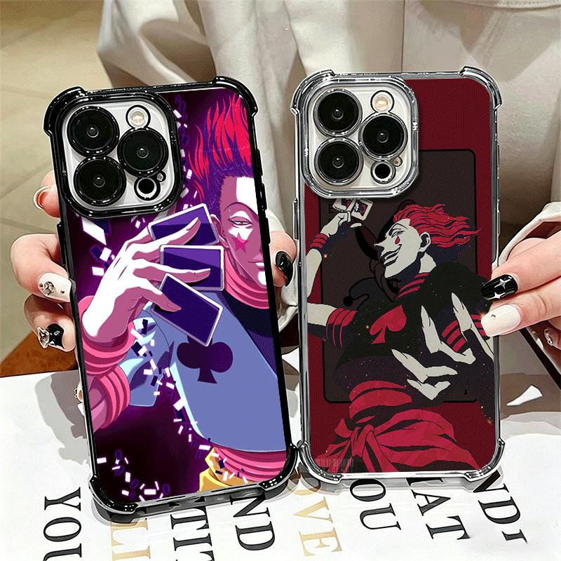 Hunter X-Hunters Hisoka Soft Phone Case For iPhone 15 16 17 Air 14 Pro Max 16E Plus 13 12 Mini Plating Anti-Fall Fundas