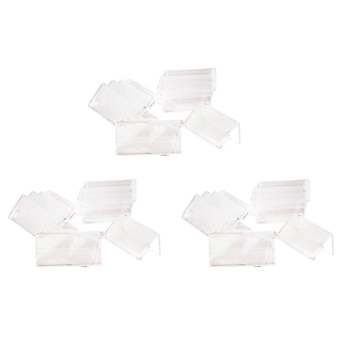 2025+ 150Pcs Clear Signage Card Holder Poster Holder Plastic Mini Label Holder Acrylic Card Display Stand 2x4cm прозрачный