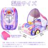 Baby Inflatable Ring, Car Shape, Cute Design, for Summer Water Play, Beach, Pool, Outdoors, UV Protection (SPF50+), Removable Roof, Baby Float,