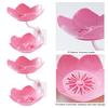 3Pcs Wall Mount Lotus Soap Dish Double Layers Quick Drain No Drill