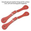 1 Pair Horse Riding Accessories   Genuine Leather Equestrian Spur Strap (Black)
