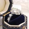 S925 Silver Plated Fashion Moonstone Ring for Women Creative Engagement Jewelry Anniversary Wedding Gift