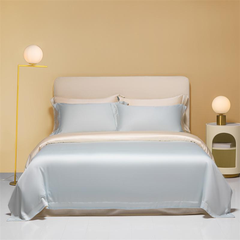 Silk Like Silky Cooling Duvet Cover Pillowcases 3Pcs Summer Lyocell Quality Bedding Set Single Double Queen Wrinkle Resistant