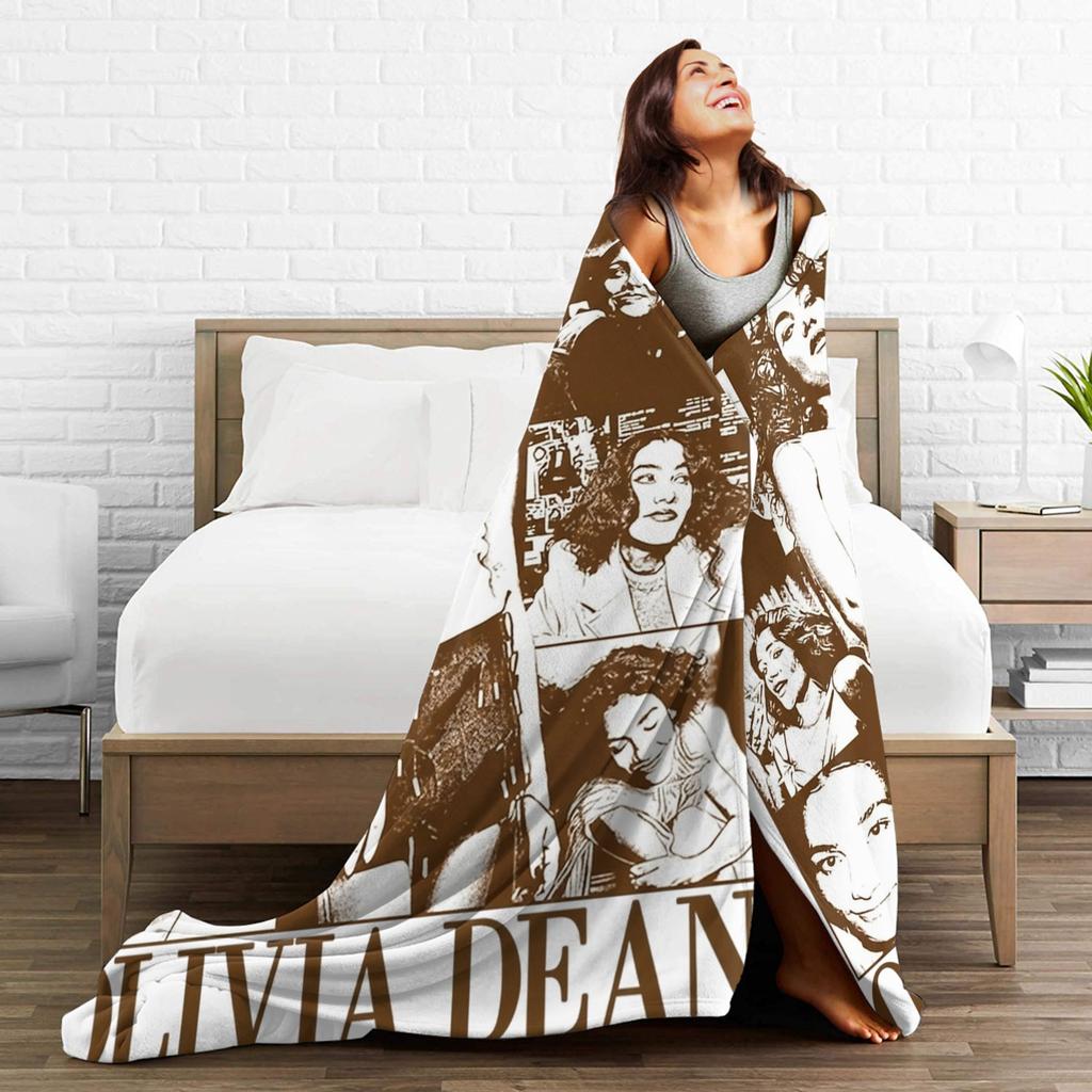 Singer Olivia Dean Blanket Multi-size Warm Cozy Fluffy  Throw Blankets for Couch Sofa and Bed
