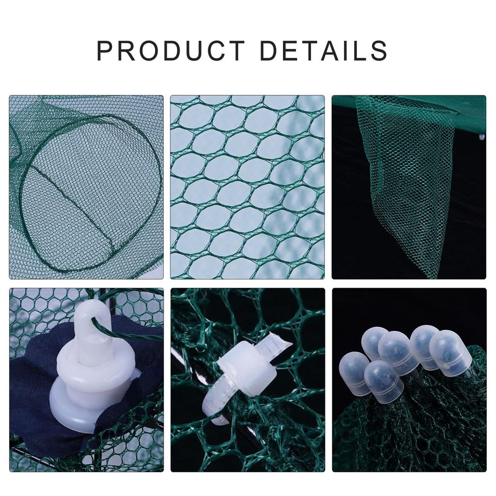 6/8/10/12 Holes Umbrella Fishing Net Cage Shrimp Crab Fish Trap Foldable Fishing Bait Trap Crawfish Trap Cast Net Cage
