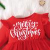 Baby Weihnachtskleid für Mädchen Cartoon Weihnachtsmann Kleider Festival Party Kleid Frohe Weihnachten Babykleidung Mädchen Weihnachtskleid