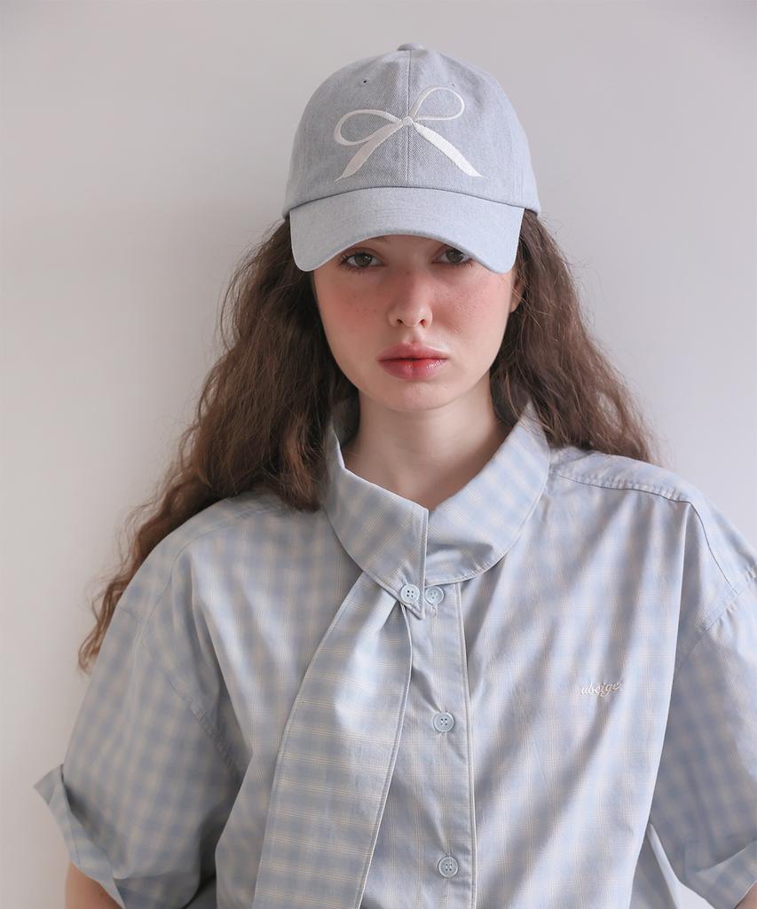 UBEIGE Ribbon Pigment Ball Cap (Sky Blue)