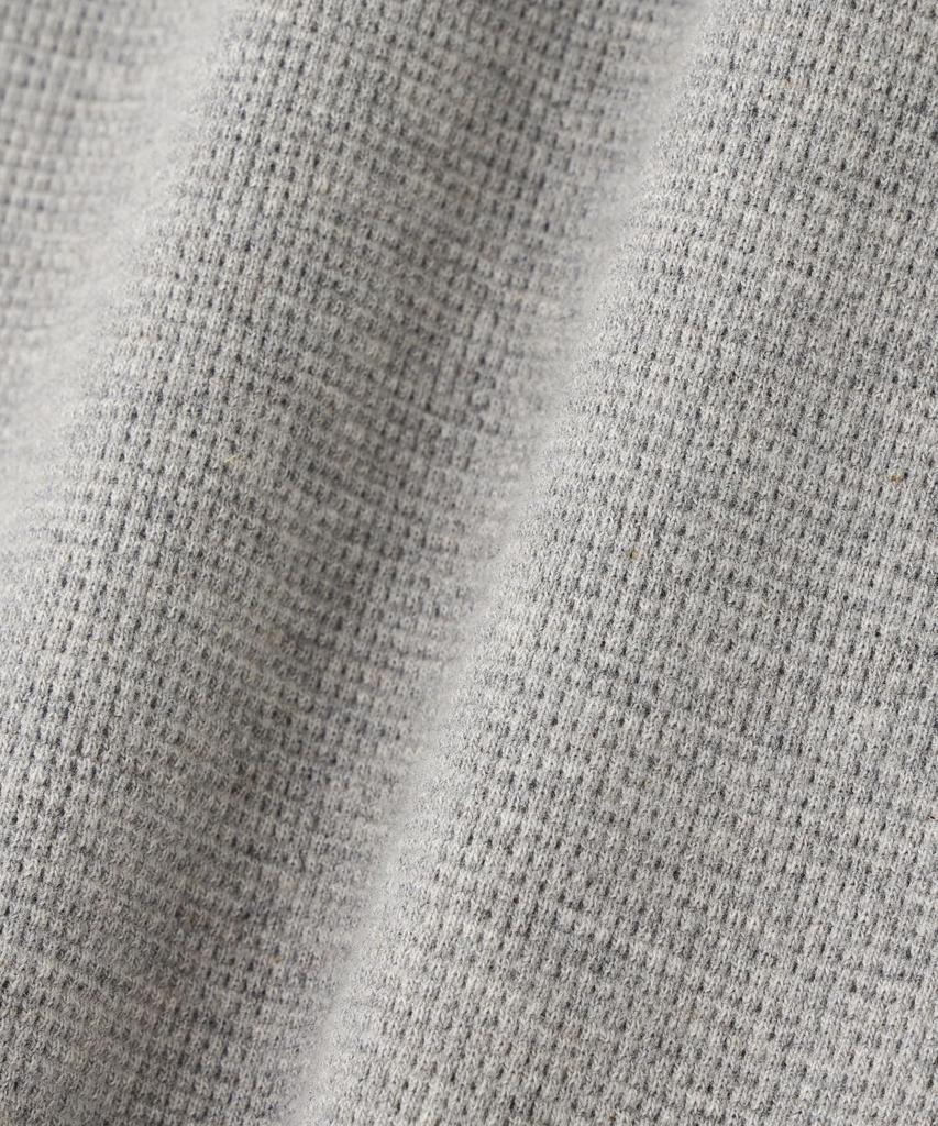 Avirex Official Mini Waffle Crew Neck Short 014 Gray T-Shirt, Sleeve, Men's XL, 6143150,