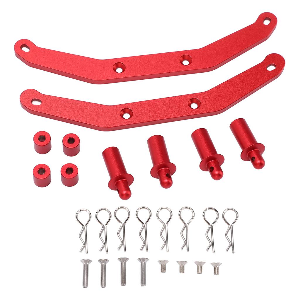 1 Pair Metal Front Rear Shell Column for Traxxas Slash 4x4 1 10 RC Car Front Rear Shell PillarRed