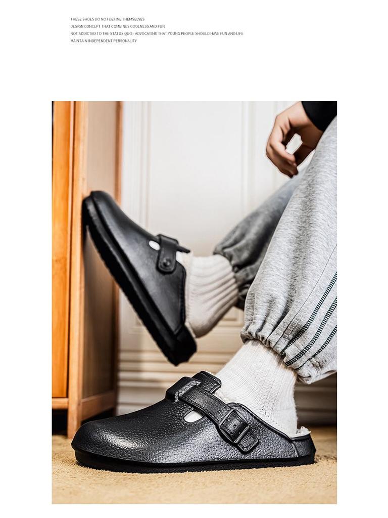 2025 Winter Extra Thick Fleece-Lined Birkenstock Clog Slippers for Couples