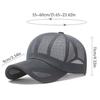 Atmungsaktiver Netz-Hohl-Sonnenhut für Herren Damen Outdoor-Sport Sonnenschutzmützen Verstellbare Größe
