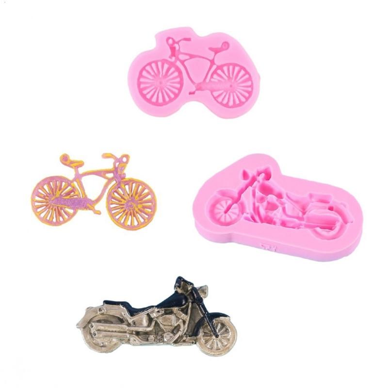 Silicone Mold Bicycles Resin Molds Keychain Casting Molds Bike Epoxy Mold for Jewellery DIY Silicone Mold Crafting Molds