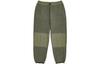 Knitted Sweatpants Men's Green Moderate Cuffed Pants AMP25015-DRC