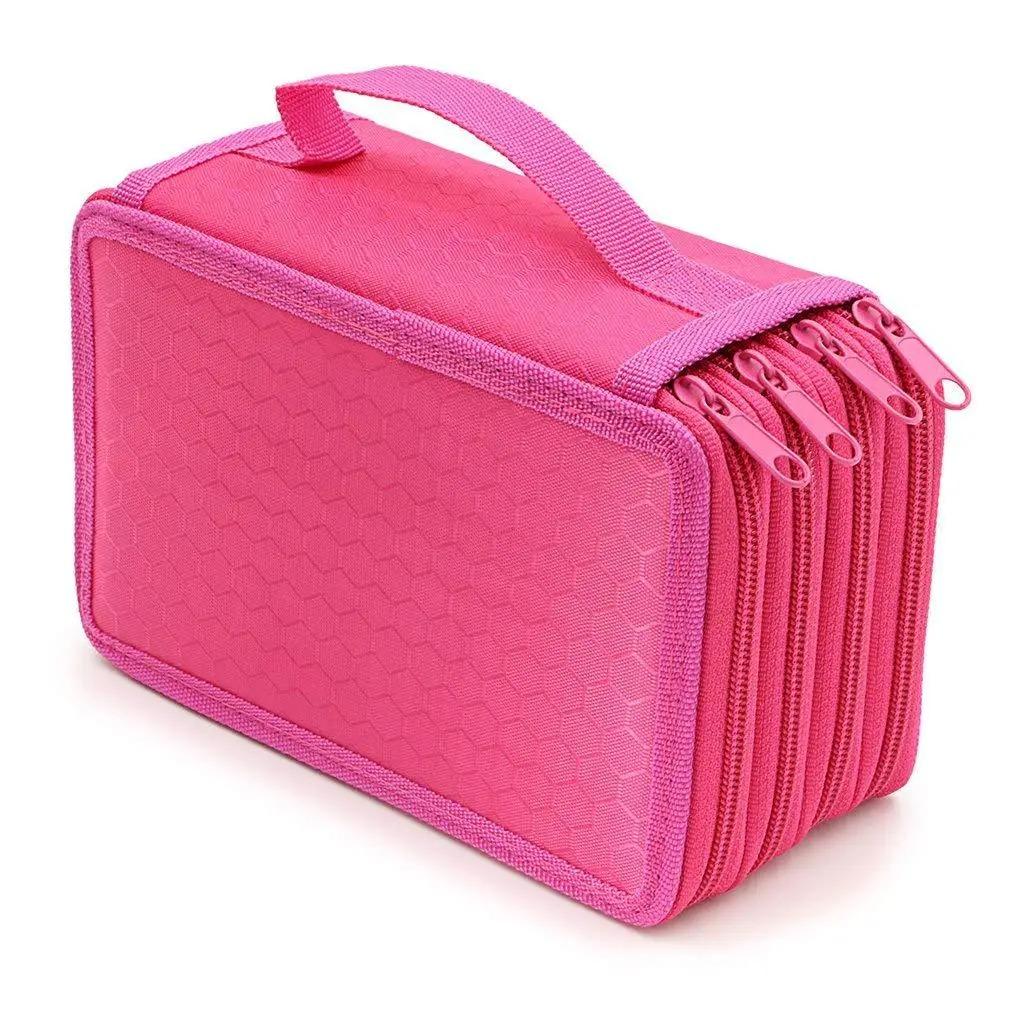 72 Holes Four Layers Pencil Case Large Capacity Kawaii Pen Storage Bag Korean Stationery Back To School Office Supplies