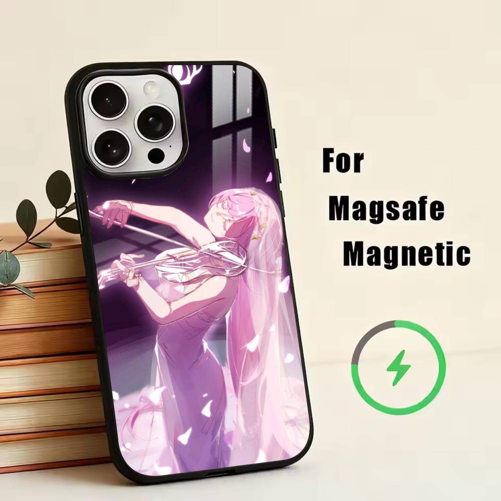A-Anime Girl  Phone Case For iPhone17,16,15,14,13,12,11 Plus,Pro Magnetic For Magsafe Wireless Charging