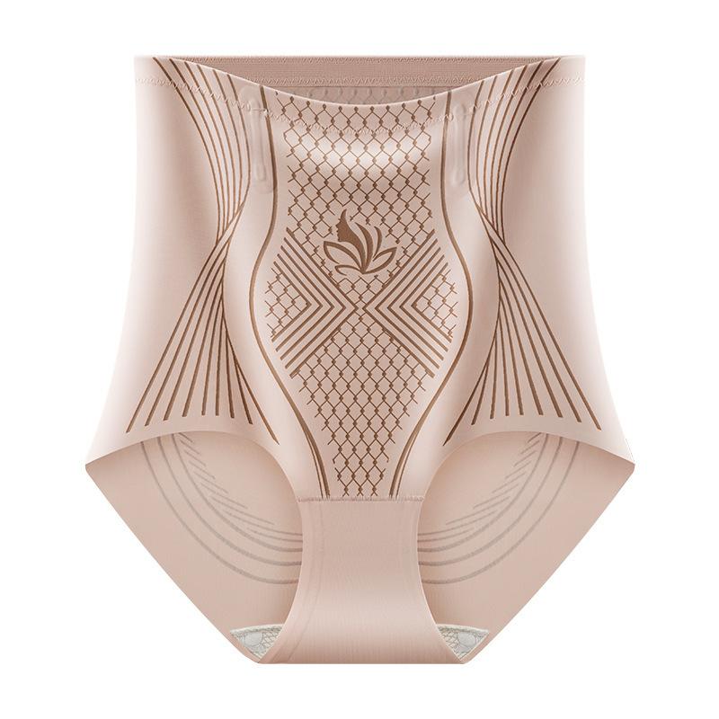 Damskie mocne majtki wysokie z kontrolą brzucha i podnoszące pośladki, bezszwowa bielizna z lodowego jedwabiu, wyszczuplające brzuch, trener talii, majtki modelujące sylwetkę