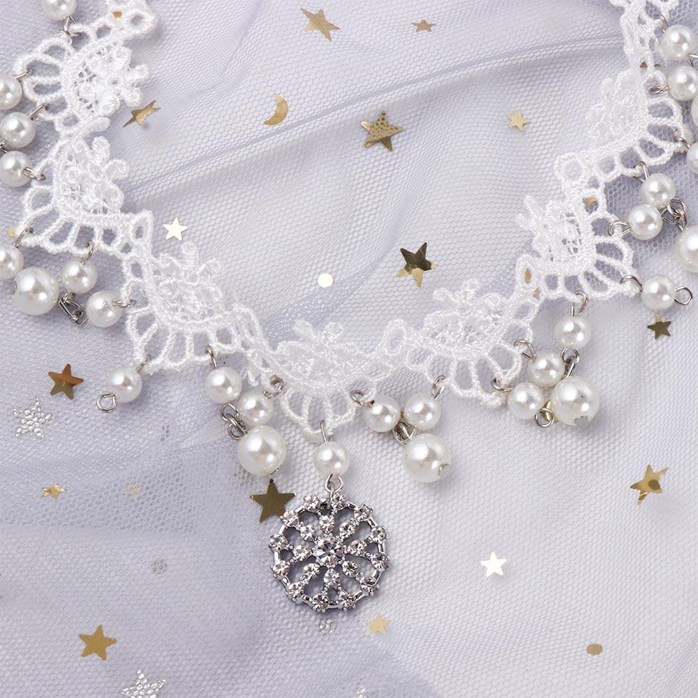 Party Pearl Sweet Flower Lovely Dress Accessories Forehead Headchain Children's Headdress Hairpin