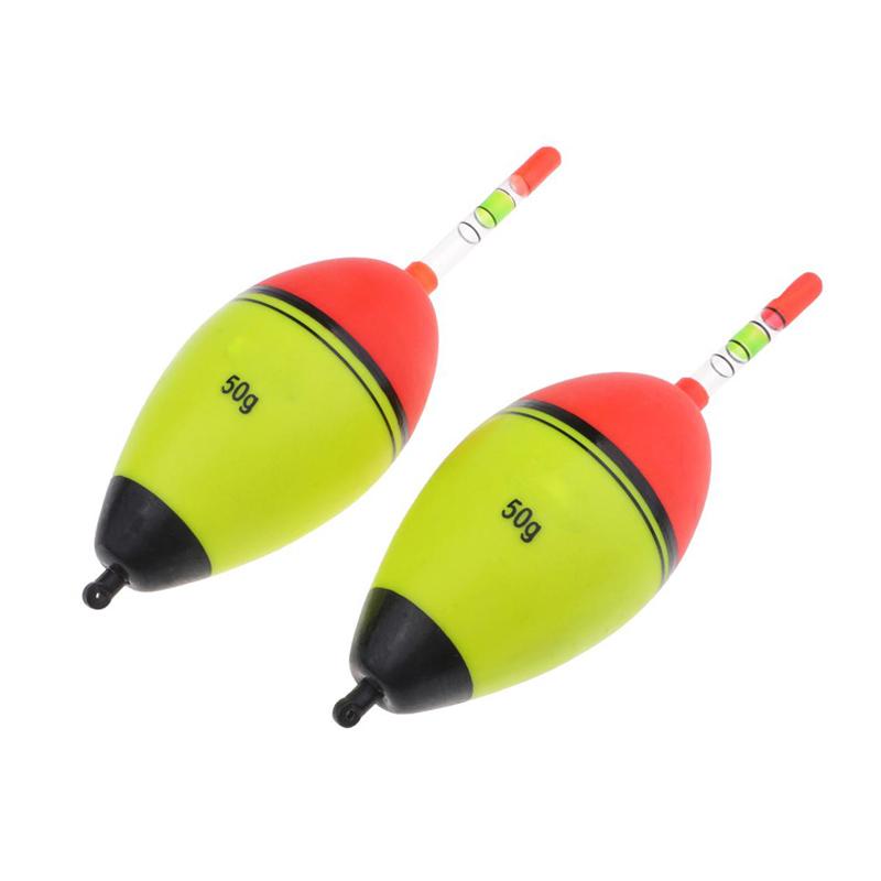 2pcsFishing Float Vertical Rock Buoy Plastic Foam Plastic Bobber Sea Rock Fishing Bobber 5/8/10/15/20/30/40/50/60g