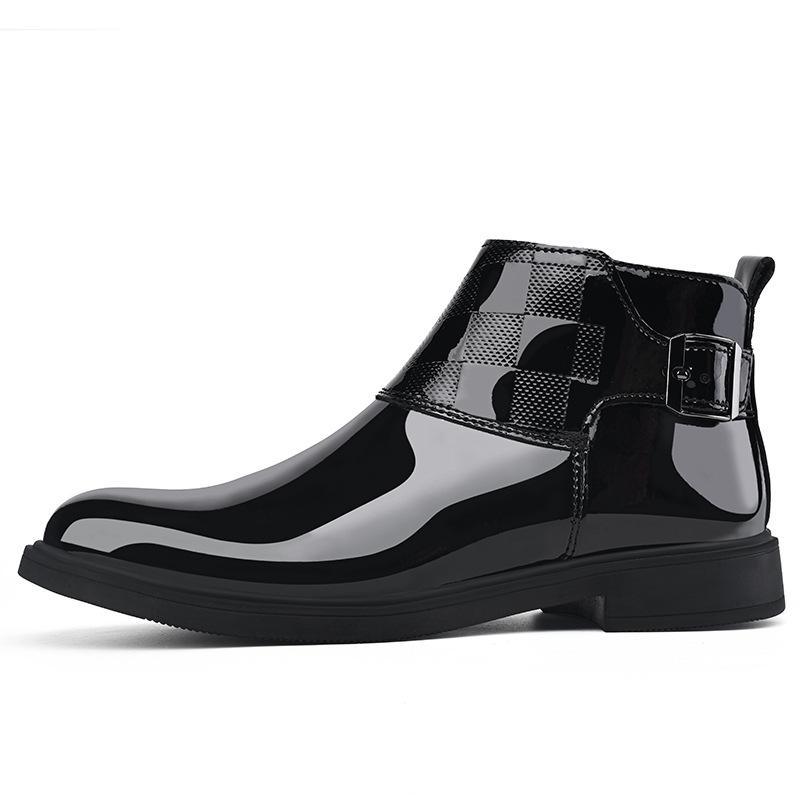 New Male Casual Brogue Shoe Business Black Men's Leather Shoes Comfortable Cowhide Trend Common Adults Classic Original On Sale