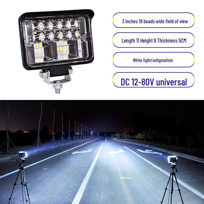 

Светодиодный прожектор 12-24 В для грузовиков, экскаваторов, сельскохозяйственной техники, погрузчиков - модификация фар, заднего хода, противотуманных фар. Single Pack