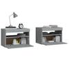 Vidaxl LED Nightstands, 2 Pcs., Sonoma Oak Grey, 60X35X40 Cm