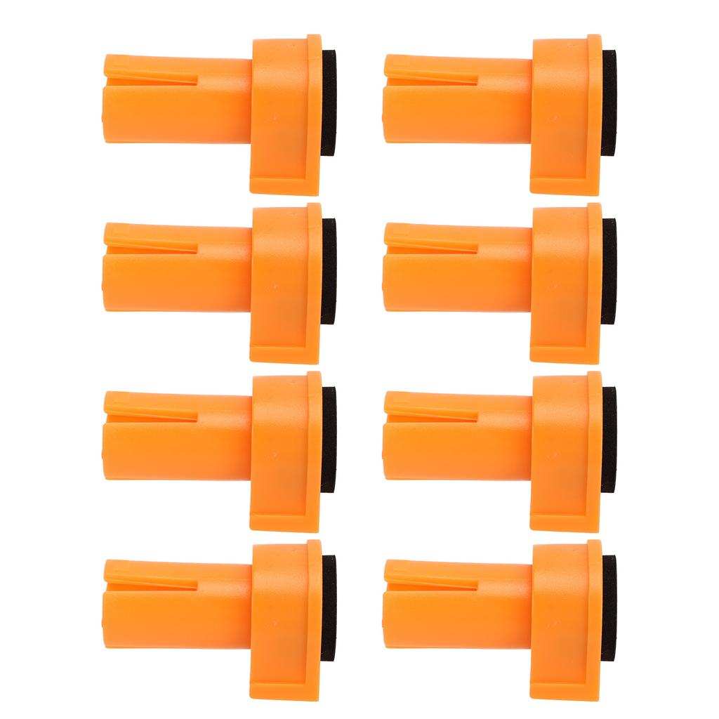 8Pcs Bench Dogs Nylon Non Slip EVA Brake Inserts Woodworking Clamp Jig Accessories 20mm
