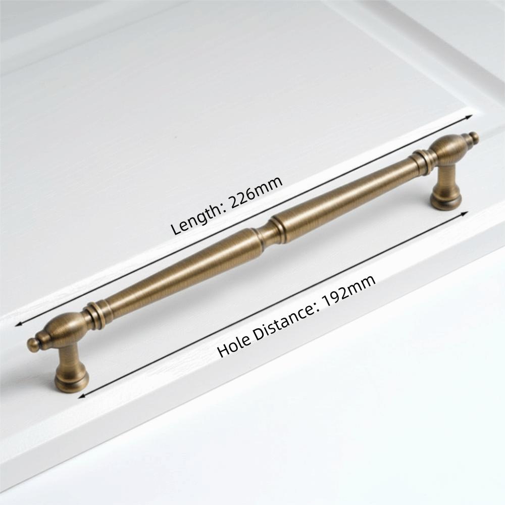 Brushed Antique Brass Cabinet Pulls Solid Brass Wardrobe Handles Furniture Handles Kitchen Use