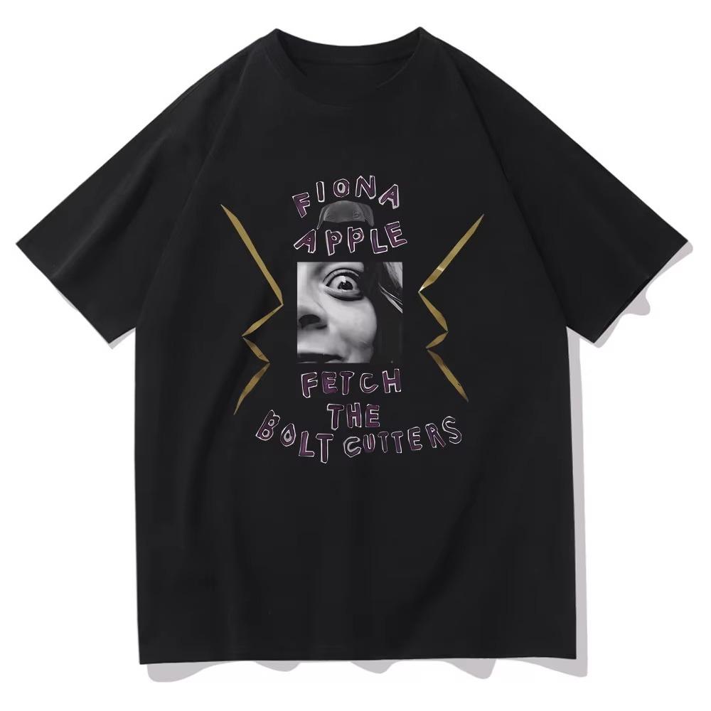 Limitované tričko s potiskem alba Fiona Apple Fetch The Bolt Cutters Nadměrné Pánské Dámské Rock Streetwear Pánská Móda Hip Hopové Tričko