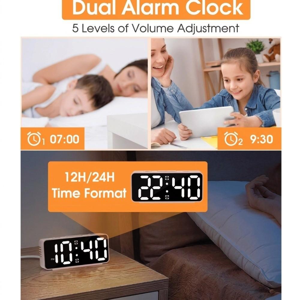 Multi-functional Desktop Alarm Clock RGB Display Digital Alarm Clock Fashion Table Clock Table