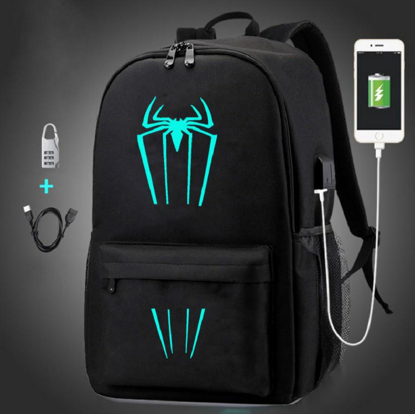Korean Style Luminous USB Music Backpack for Students: Unisex Laptop & School Bag