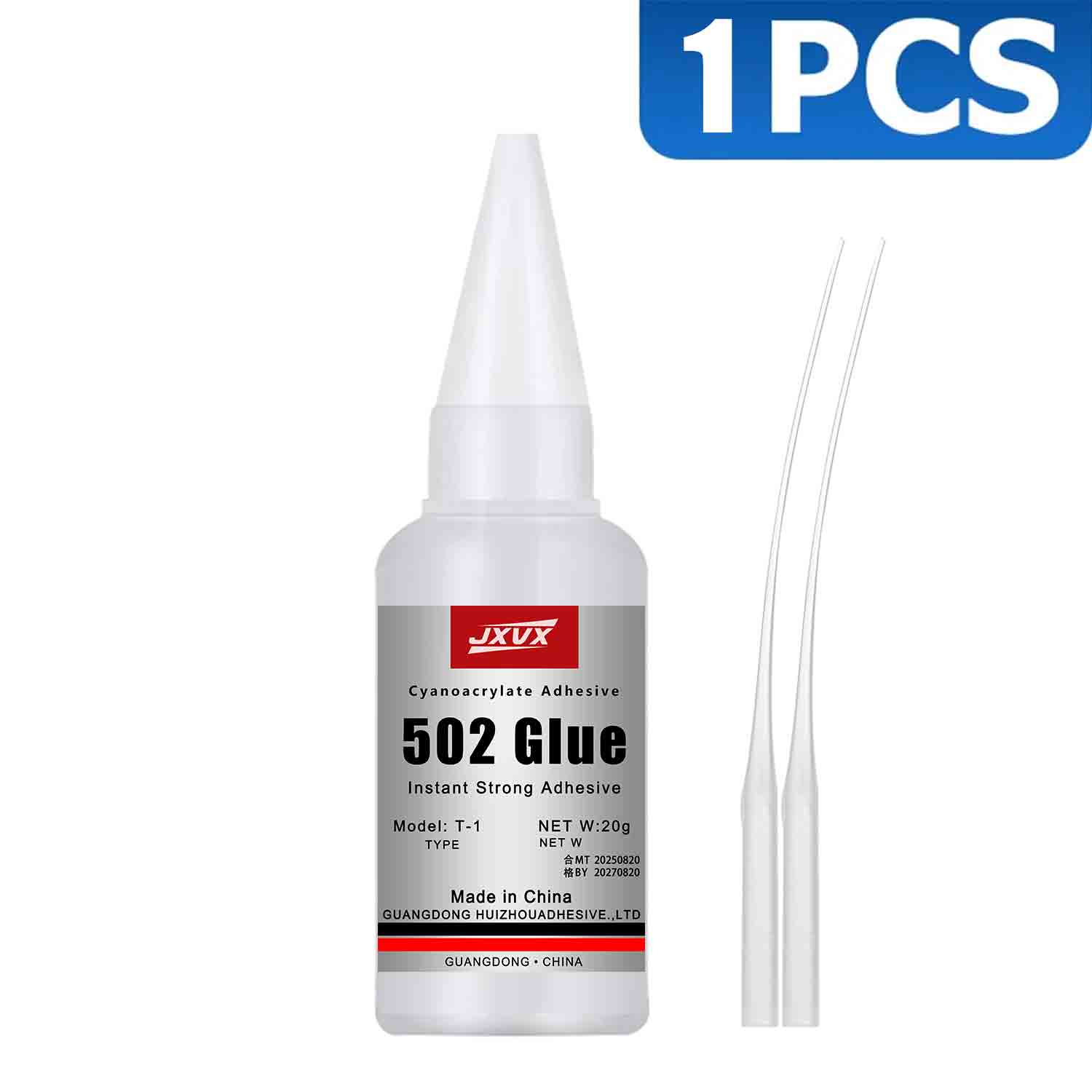 20g (0.7oz),502 Super Glue Instant Quick-drying Cyanoacrylate Adhesive Leather Rubber Wood Metal Strong Bond Liquid Glue Tool,Stationery Store Gel 502