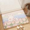 Bathroom Floor Mat Bathroom Anti Slip Quick Drying Foot Mat Entrance Carpet