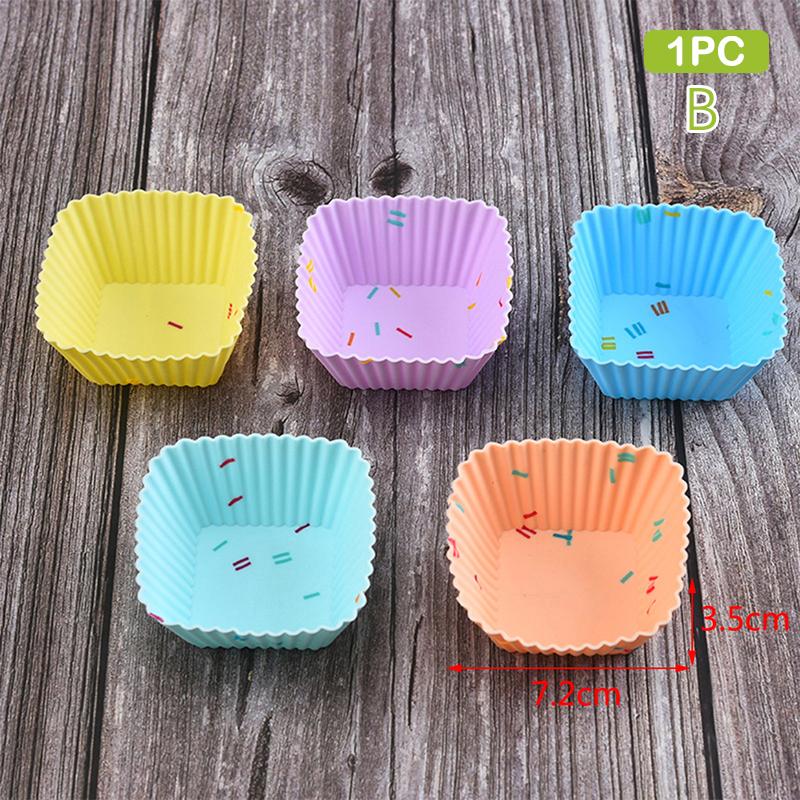 Silicone Mold Cupcake Reusable Cake Molds Muffin Nonstick Heat Resistant Mold Baking DIY Kitchen Pastry Tool
