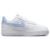 Nike Air Force 1 Low '07 Essential White University Blue Gingham Women's Sneakers DZ2784-100