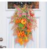 Fall Wreaths For Front Door, Artificial Leaf Pumpkin Berry Wreath For Wreath Indoor Outdoor Decorations