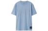 X Chinatown Market Sports Fashion Collection T Shirts Men's Light Blue Crew Neck Moderate Straight Fit AHSR903-1