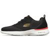 Skech-Air Dynamight Lightweight Comfortable Fabric Synthetic Leather Shock Absorbing Durable Breathable Low-Top Running Shoes 232291-BLK