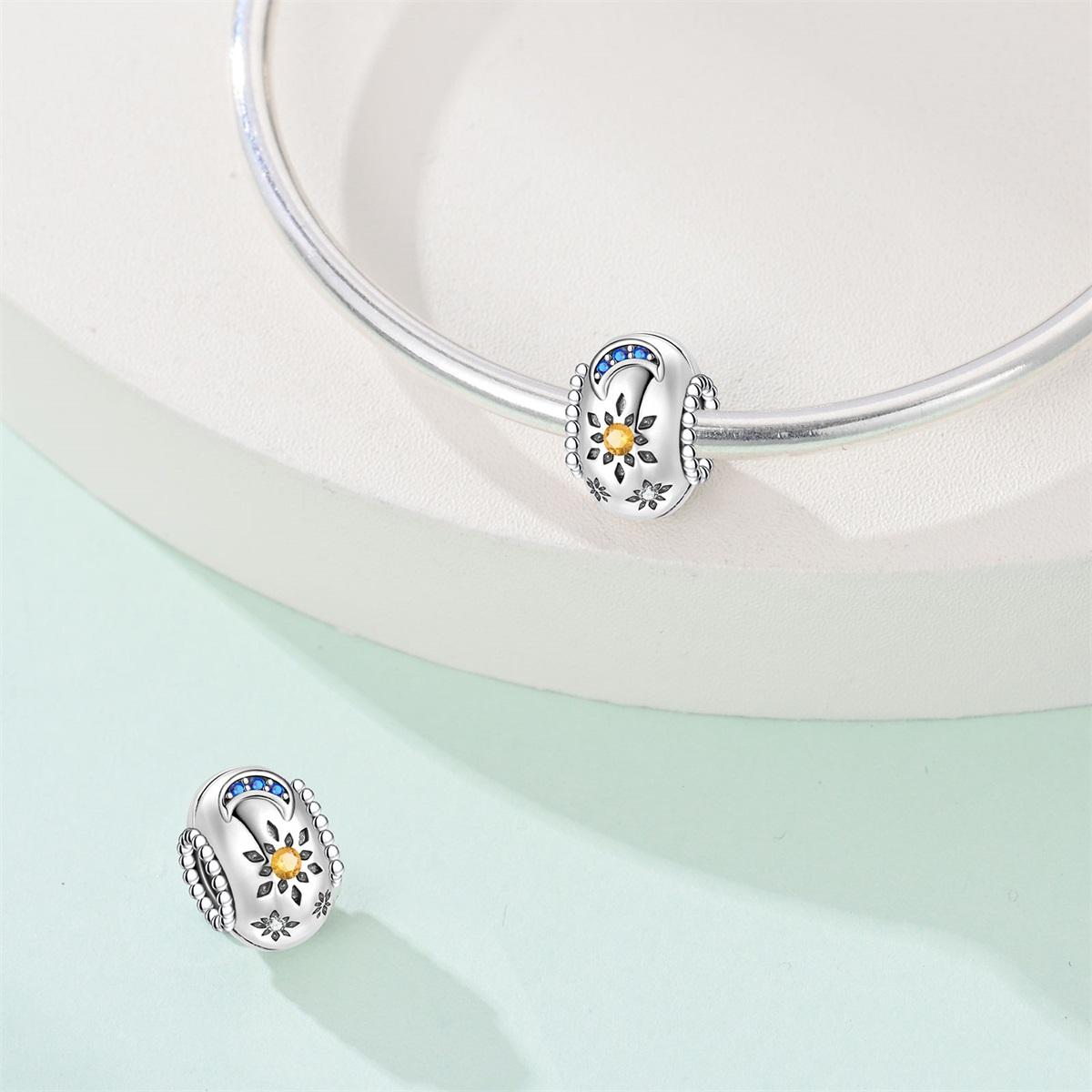 

Original Copper Charms Star Moon Zircon Romantic Beads Fit Bracelet Women Jewelry Diy Fine Gift Making Accessory