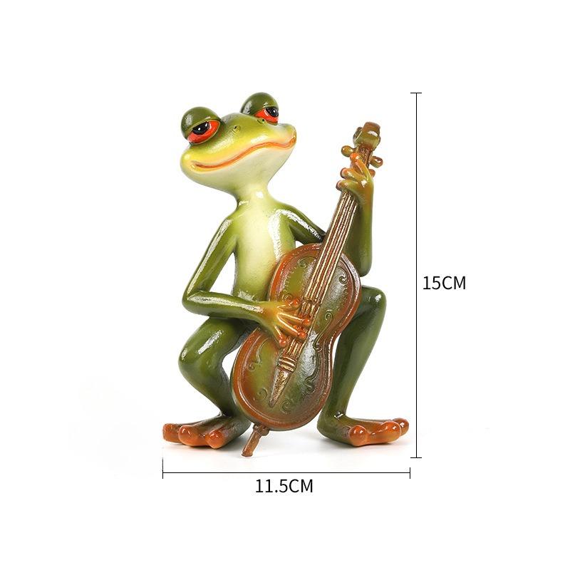 Frog Ornament, European and American Pastoral Style Animal Home Decoration, Living Room Desktop, Courtyard Garden, Resin Crafts